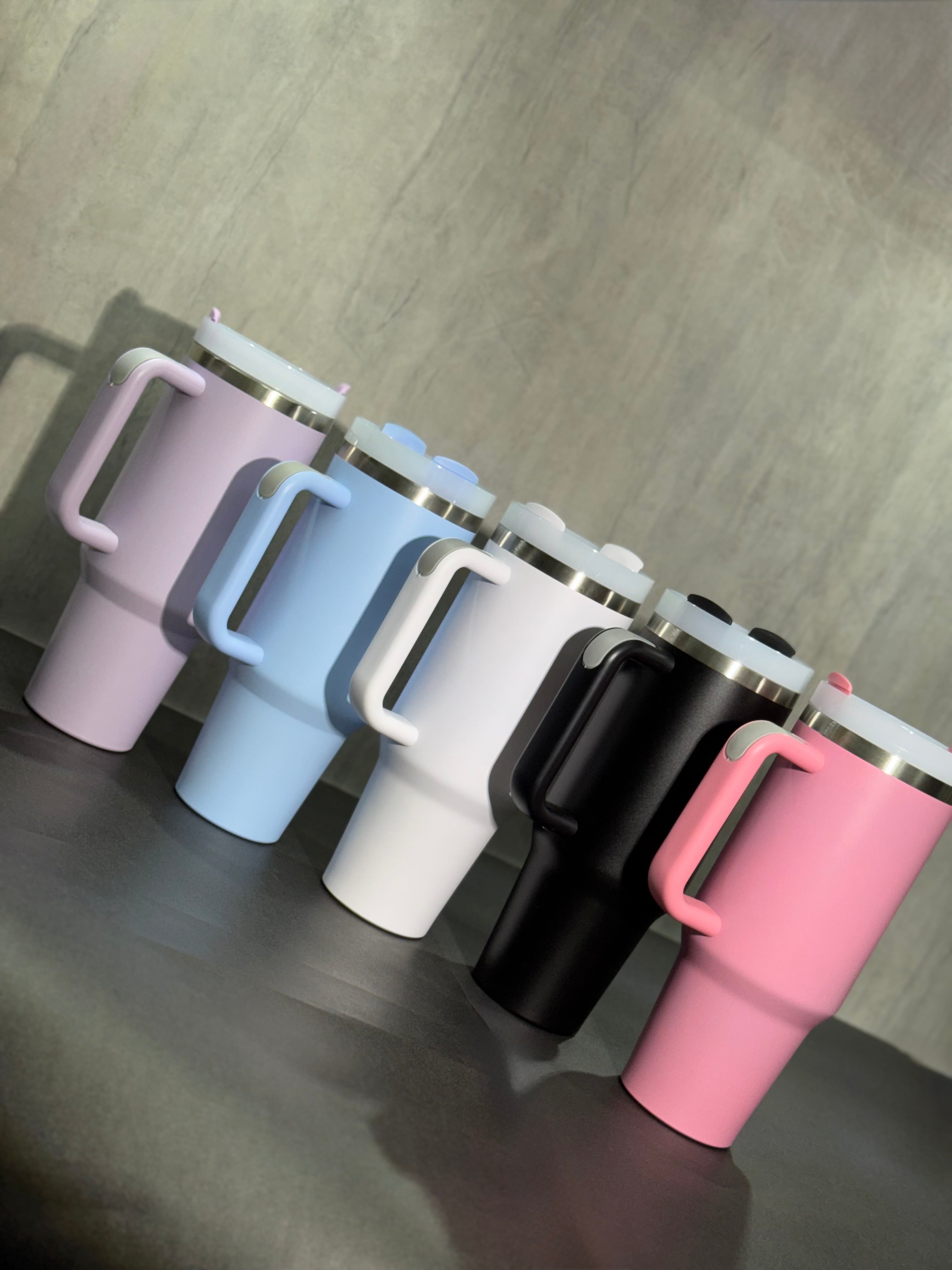 Vaso Térmico con Manija 40oz (1.2LT) Acero Inoxidable / Doble Pared ⭐